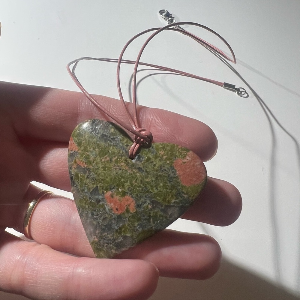 Beautiful necklace with real stone